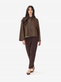 P.A.R.O.S.H. Pantalone cady sigaretta Marrone