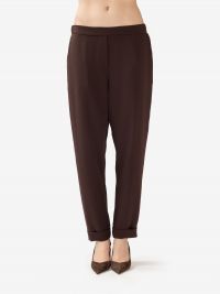 P.A.R.O.S.H. Pantalone cady sigaretta Marrone