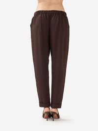 P.A.R.O.S.H. Pantalone cady sigaretta Marrone