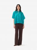 P.A.R.O.S.H. Pantalone palazzo lino Beige
