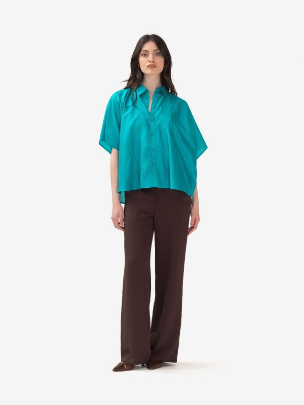 P.A.R.O.S.H. Pantalone palazzo cady Marrone