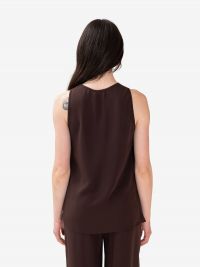 P.A.R.O.S.H. Top smanicato cady Marrone