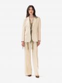 P.A.R.O.S.H. Pantalone palazzo lino Marrone