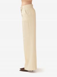 P.A.R.O.S.H. Pantalone palazzo lino Beige