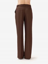 P.A.R.O.S.H. Pantalone palazzo lino Marrone