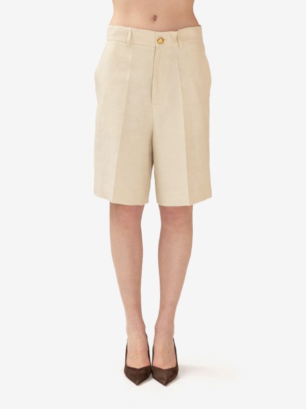 P.A.R.O.S.H. Bermuda lino Beige