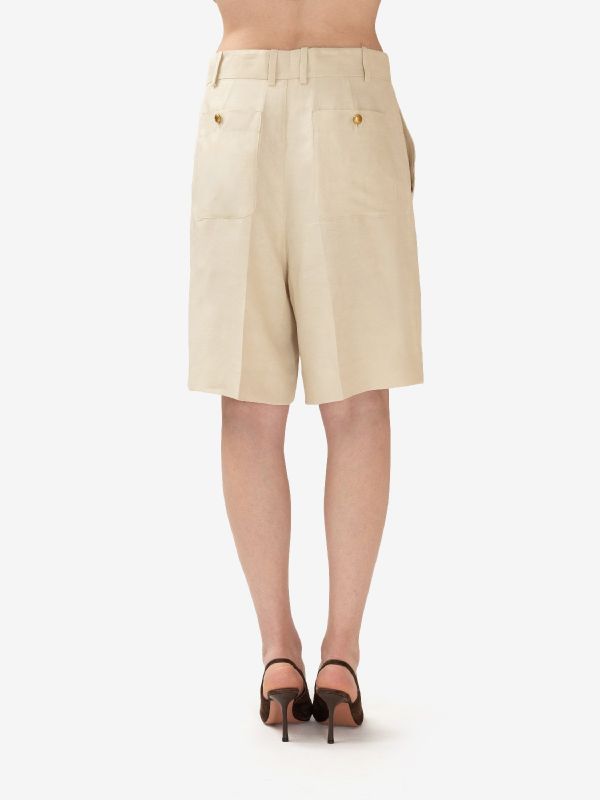 P.A.R.O.S.H. Bermuda lino Beige