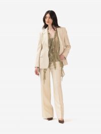 P.A.R.O.S.H. Blazer monopetto lino Beige