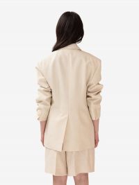 P.A.R.O.S.H. Blazer oversize lino Beige