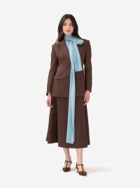 P.A.R.O.S.H. Blazer doppiopetto lino/viscosa Marrone