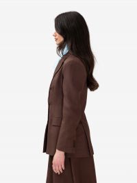 P.A.R.O.S.H. Blazer doppiopetto lino/viscosa Marrone