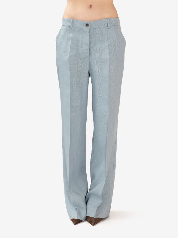 P.A.R.O.S.H. Pantalone palazzo viscosa Celeste