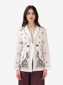 P.A.R.O.S.H. Giacca suede corta con impunture Marrone