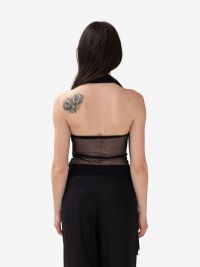 ERIKA CAVALLINI Maglia monospalla filo Nero