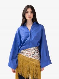 ERIKA CAVALLINI Camicia over cotone Azzurro