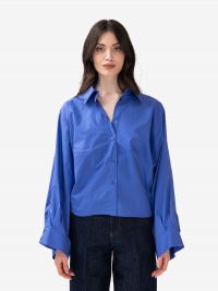 ERIKA CAVALLINI Camicia over cotone Azzurro