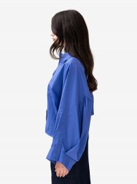 ERIKA CAVALLINI Camicia over cotone Azzurro