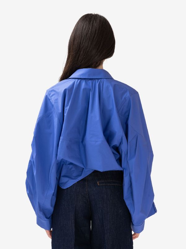 ERIKA CAVALLINI Camicia over cotone Azzurro