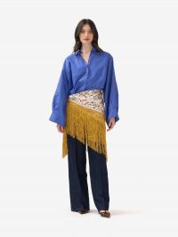 ERIKA CAVALLINI Camicia over cotone Azzurro