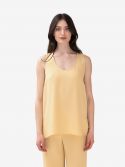 P.A.R.O.S.H. Top smanicato cady Marrone