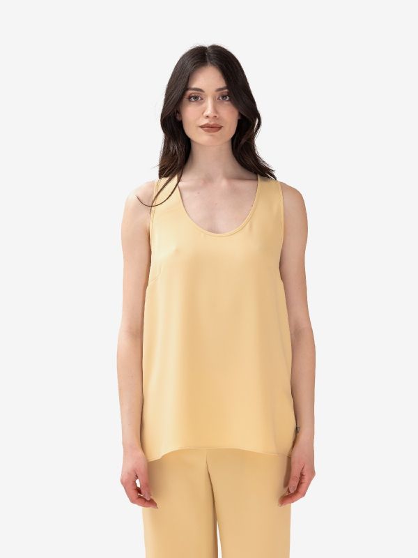 P.A.R.O.S.H. Top smanicato cady Giallo