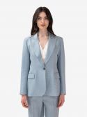 P.A.R.O.S.H. Blazer doppiopetto lino/viscosa Marrone