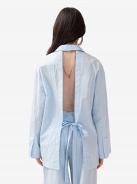 ERIKA CAVALLINI Camicia / giacca cotone Celeste
