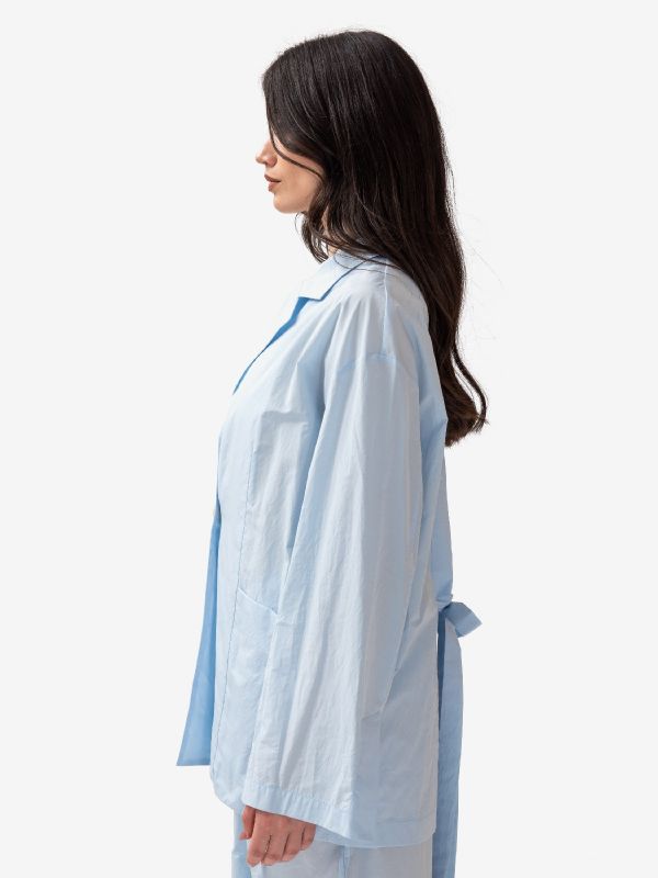 ERIKA CAVALLINI Camicia / giacca cotone Celeste