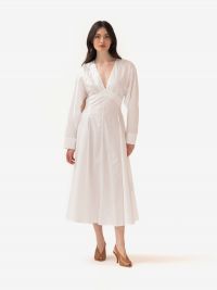 ERIKA CAVALLINI Abito midi cotone m/l Bianco