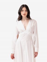 ERIKA CAVALLINI Abito midi cotone m/l Bianco
