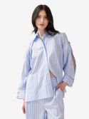 ERIKA CAVALLINI Gilet lino Panna