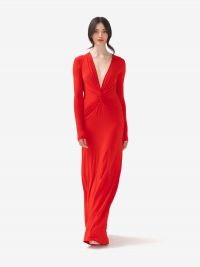 ERIKA CAVALLINI Abito lungo jersey Rosso