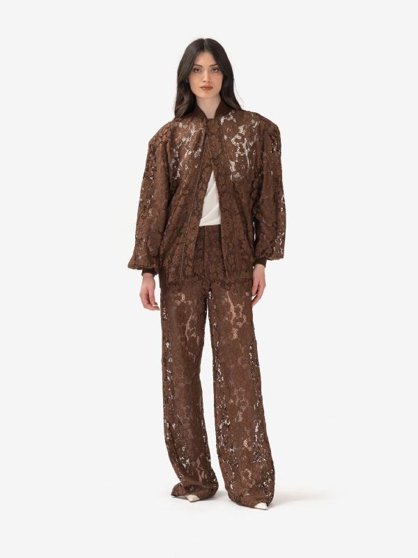 FEDERICA TOSI Bomber pizzo Marrone
