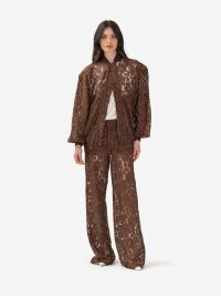 FEDERICA TOSI Bomber pizzo Marrone