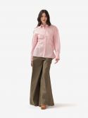 FEDERICA TOSI Pantalone palazzo pizzo Marrone