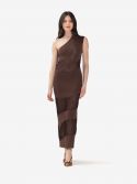 ERIKA CAVALLINI Abito lungo cut-out Nero
