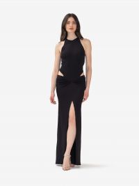 ERIKA CAVALLINI Abito lungo cut-out Nero