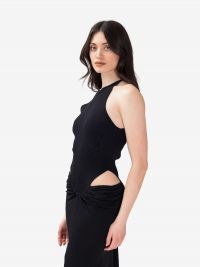 ERIKA CAVALLINI Abito lungo cut-out Nero