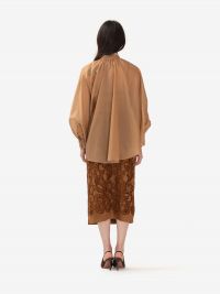 ERMANNO SCERVINO Gonna midi tubino pizzo Marrone