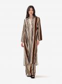 MAX MARA STUDIO Abito midi cotone Mattone