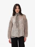 MAX MARA STUDIO Camicia m/l con rouches Marrone
