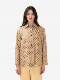 MAX MARA STUDIO Giacca/ camicia cotone pois Beige
