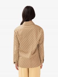 MAX MARA STUDIO Giacca/ camicia cotone pois Beige