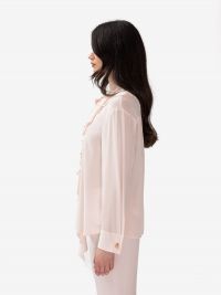 MAX MARA STUDIO Camicia m/l con rouches Rosa