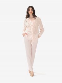 MAX MARA STUDIO Camicia m/l con rouches Rosa