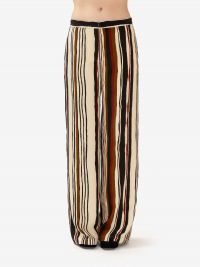 MAX MARA STUDIO Pantalone palazzo fantasia a righe 