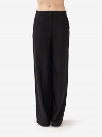 MAX MARA STUDIO Pantalone lino palazzo Nero