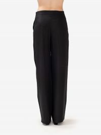 MAX MARA STUDIO Pantalone lino palazzo Nero