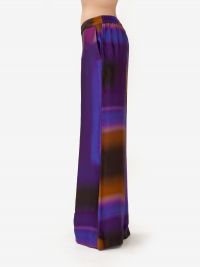 MOMONI' Pantalone palazzo fantasia Viola