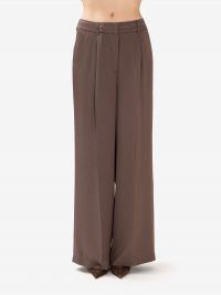 PESERICO Pantalone largo con elastico Marrone
